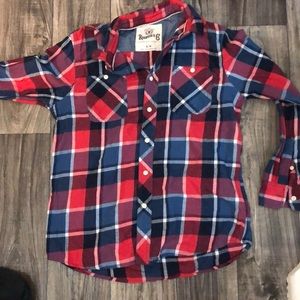 Plaid long sleeve shirt